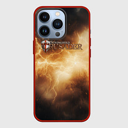 Чехол iPhone 13 Pro Stronghold сrusader лого и гром