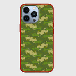 Чехол iPhone 13 Pro Зеленый камуфляж