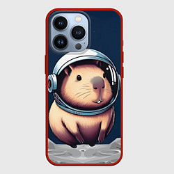Чехол iPhone 13 Pro Капибара космонавт в космосе
