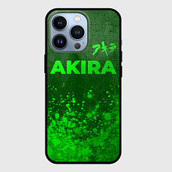 Чехол для iPhone 13 Pro Akira - green gradient посередине, цвет: 3D-черный