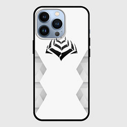 Чехол для iPhone 13 Pro Warframe white poly, цвет: 3D-черный