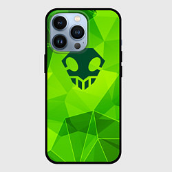 Чехол iPhone 13 Pro Bleach green poly