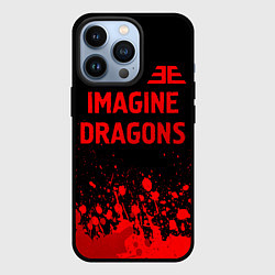 Чехол iPhone 13 Pro Imagine Dragons - red gradient посередине