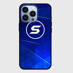 Чехол iPhone 13 Pro Skillet blue poly