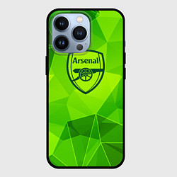 Чехол для iPhone 13 Pro Arsenal green poly, цвет: 3D-черный