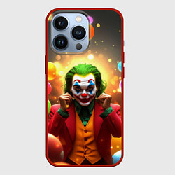 Чехол для iPhone 13 Pro Джокер в шариках, цвет: 3D-красный