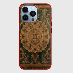 Чехол для iPhone 13 Pro Ретро ковер с узорами, цвет: 3D-красный