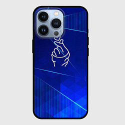 Чехол для iPhone 13 Pro K Pop blue poly, цвет: 3D-черный