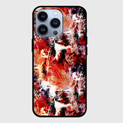 Чехол iPhone 13 Pro Огненные перья