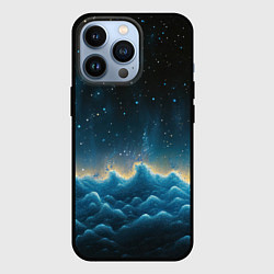 Чехол iPhone 13 Pro Облака и черное небо текстура