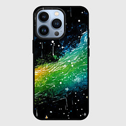 Чехол iPhone 13 Pro Радужная слизь на черном