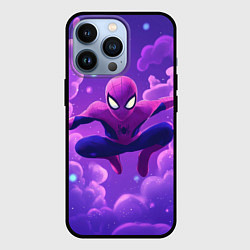 Чехол iPhone 13 Pro Человек-паук на фоне облаков