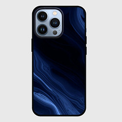 Чехол iPhone 13 Pro Тёмный синий абстракция дымчатый