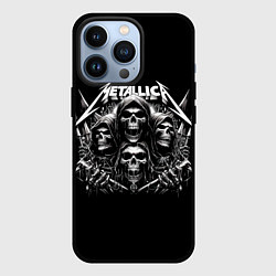 Чехол iPhone 13 Pro Metallica - four skulls
