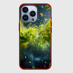Чехол iPhone 13 Pro Зеленая слизь в движении