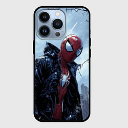 Чехол iPhone 13 Pro Человек-паук в куртке