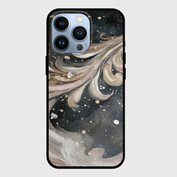 Чехол iPhone 13 Pro Бежевый объемный узор
