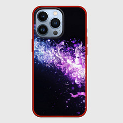 Чехол iPhone 13 Pro Фиолетово-синяя абстрактная волна