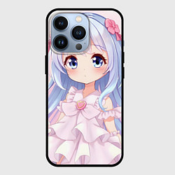 Чехол для iPhone 13 Pro Аниме в стиле каваи, цвет: 3D-черный