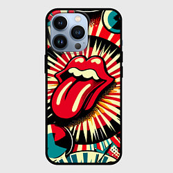 Чехол iPhone 13 Pro Logo of the Rolling Stones - pop art