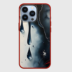 Чехол iPhone 13 Pro Сюрреалистичная абстракция с каплями