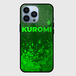 Чехол iPhone 13 Pro Kuromi - green gradient посередине