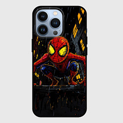Чехол iPhone 13 Pro Маленький человек-паук с желтыми глазами
