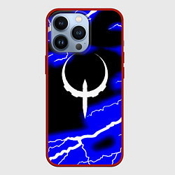 Чехол для iPhone 13 Pro Quake молнии шторм, цвет: 3D-красный