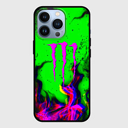 Чехол iPhone 13 Pro Monster Energy flame