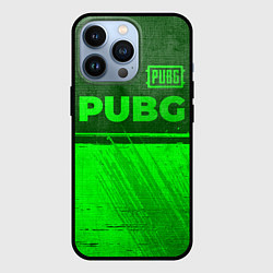 Чехол iPhone 13 Pro PUBG - green gradient посередине