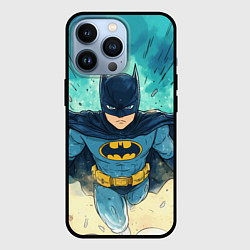 Чехол iPhone 13 Pro Бэтмен детский стиль