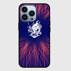 Чехол iPhone 13 Pro Cyberpunk 2077 red energy