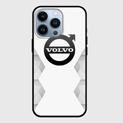 Чехол для iPhone 13 Pro Volvo white poly, цвет: 3D-черный