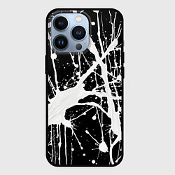 Чехол iPhone 13 Pro Брызги белой краски