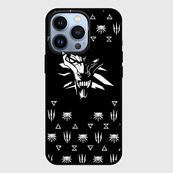 Чехол iPhone 13 Pro Ведьмак логотипы