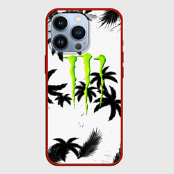 Чехол iPhone 13 Pro Monster energy пальмы