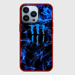 Чехол iPhone 13 Pro Monster energy искры дымы