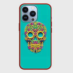 Чехол iPhone 13 Pro Цветочный череп