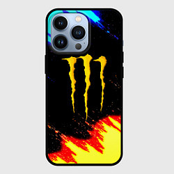Чехол iPhone 13 Pro Monster energy огненные краски