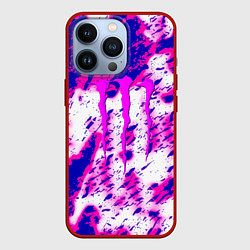Чехол iPhone 13 Pro Monster energy краски гранж