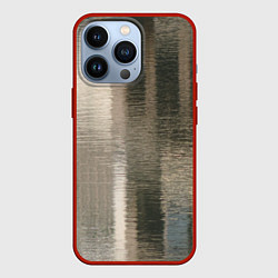 Чехол iPhone 13 Pro Размытые серо-бежевые полосы