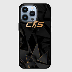 Чехол iPhone 13 Pro Counter-Strike 2 golden poly