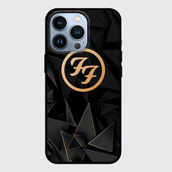 Чехол для iPhone 13 Pro Foo Fighters golden poly, цвет: 3D-черный