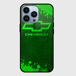 Чехол iPhone 13 Pro Chevrolet - green gradient
