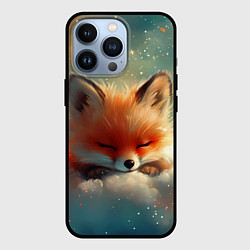 Чехол iPhone 13 Pro Лисенок спит на облаке