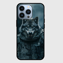 Чехол iPhone 13 Pro Солдат волк