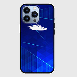 Чехол для iPhone 13 Pro Papa Roach blue poly, цвет: 3D-черный