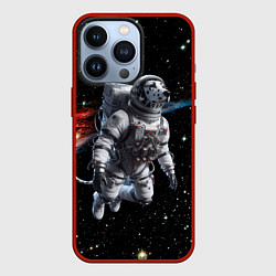Чехол iPhone 13 Pro The dalmatian brave cosmonaut - ai art