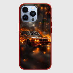 Чехол iPhone 13 Pro БМВ в огне