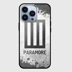 Чехол для iPhone 13 Pro Paramore - white gradient, цвет: 3D-черный